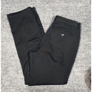 Lee Total Freedom Pant Men 12L‎ (34x32) Black Chino Casual Straight Leg Work